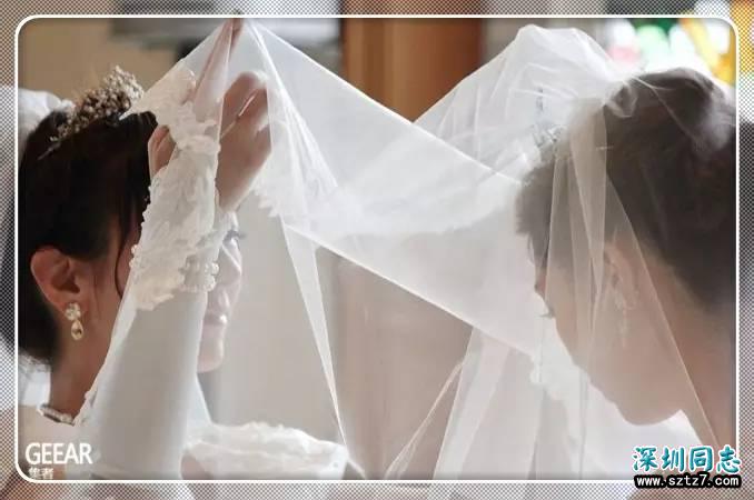 女同志恋人自制梦幻迪士尼婚纱，有如童话故事的婚礼！