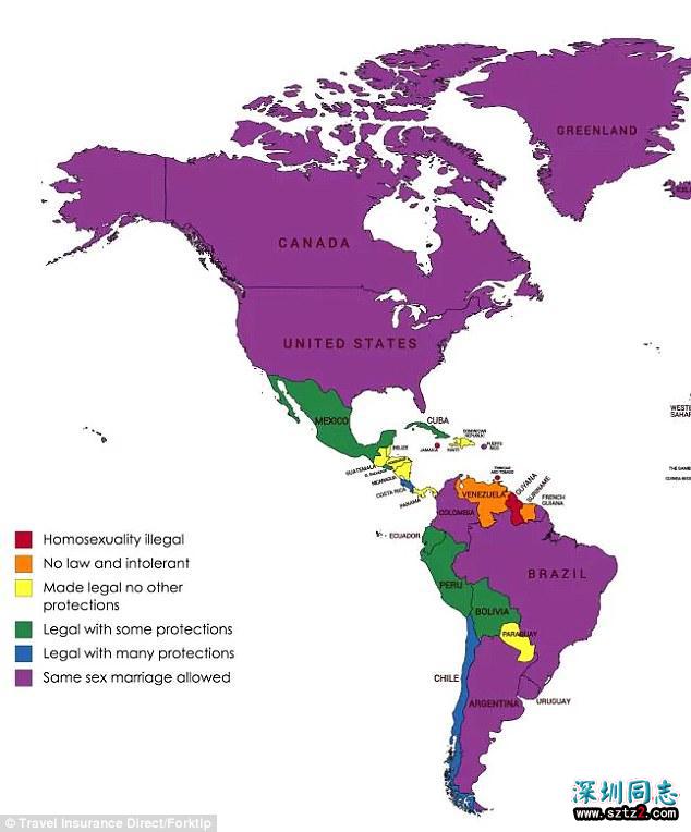 全球同性恋旅行安全指数地图，去这些地方可能被判死刑